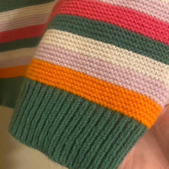 Colorful Striped Knit Cropped Tank - Picture 3 of 5